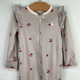 Size 3-6m: Gap Purple/Pink Floral Zip-Up 1pc Footy PJ's