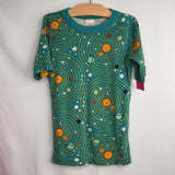Size 10 (140): Hanna Andersson Blue Solar System 2pc Shorty PJs