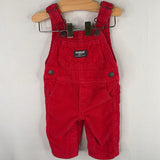 Size 3m: Oshkosh Red Corduroy Overalls