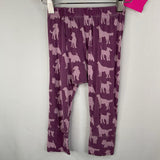 Size 2: Kate Quinn Purple Puppies Leggings