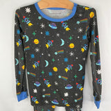 Size 5: Magnetic Me Black/Multi Outer Space Bamboo 2pc PJs