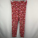 Size 6-7: Mini Boden Red Colorful Floral Leggings