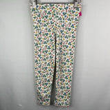 Size 3-4: Baby Boden White Colorful Floral Leggings