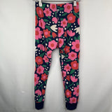 Size 5 (110): Hanna Andersson Blue Red Pink Floral 2pc PJs