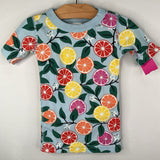 Size 5 (110): Hanna Andersson Blue Colorful Citrus 2pc Shorty PJs