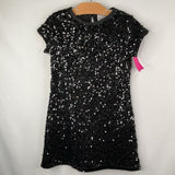 Size 5-6: Abercrombie Black Sequin Short Sleeve Dress