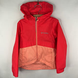 Size 4-5: Columbia Orange Pink Zip-Up Rain Coat