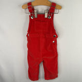 Size 6-12m (70): Hanna Andersson Orange Corduroy Overalls