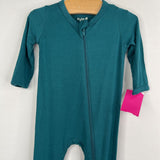 Size 3-6m: Kyte Blue Bamboo 1pc Zip-Up PJs