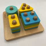 Lovevery Wooden Sort & Stack Peg Puzzle