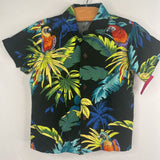 Size 4: RJC Black/Multi Hawaiian 2pc Shirt/Shorts Set
