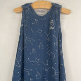 Size 2-24m: Woolino Blue Constellations Merino Wool Sleep Sack