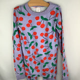 Size 10 (140): Hanna Anderson Purple/Red Cherries 2pc PJS