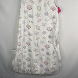 Size 6-18m: KaiyaBaby White/Multi Seashells Sleepsack