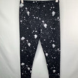 Size 10-12: Lands End Black/White Star Leggings
