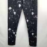 Size 10-12: Lands End Black/White Star Leggings