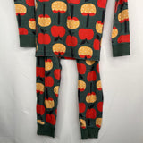 Size 5 (110): Hanna Andersson Green Carmel Apple 2pc PJs