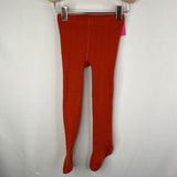 Size 12-24m: Little Stocking Co. Orange Cable Knit Tights