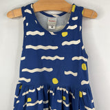Size 5 (110): Hanna Andersson Blue/White/Yellow Tank Dress