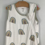 Size S: Kyte White/Multi Rainbow 1.0 TOG Sleepsack