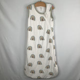 Size S: Kyte White/Multi Rainbow 1.0 TOG Sleepsack