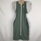 Size L (19-24lbs): Love to Dream White/Green/Grey Swaddle Sleep Sack
