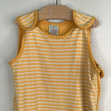 Size M: Hanna Andersson Yellow/White Stripe Thick Sleepsack