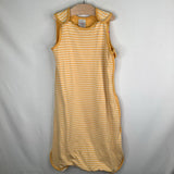 Size M: Hanna Andersson Yellow/White Stripe Thick Sleepsack