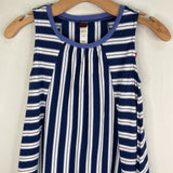 Size 8: Tea Collection Blue/White Striped Sleeveless Dress