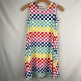 Size 10 (140): Hanna Andersson White/Multi Checker Board Dress