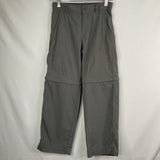 Size 8: Columbia Grey Zip Off Cargo Hiking Shorts/Pants