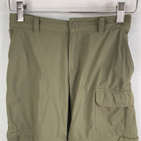 Size 10-12: Columbia Green Zip Off Cargo Hiking Shorts/Pants