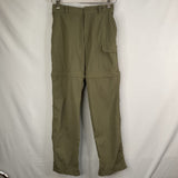 Size 10-12: Columbia Green Zip Off Cargo Hiking Shorts/Pants