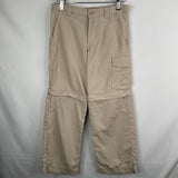 Size 6-7: Columbia Light Grey Zip Off Cargo Hiking Shorts/Pants REDUCED