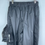 Size 10-12 (L): Red Ledge Black Rain Pants