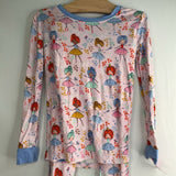 Size 5-6: Little Sleepies Pink/Multi Ballerina Bamboo 2pc PJs