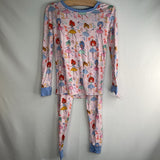 Size 5-6: Little Sleepies Pink/Multi Ballerina Bamboo 2pc PJs