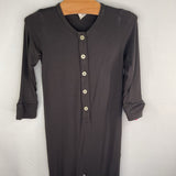 Size 2: Kate Quinn Grey Button Up Long Sleeve Romper