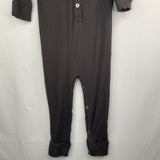 Size 2: Kate Quinn Grey Button Up Long Sleeve Romper