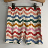 Size 5 (110): Hanna Andersson White/Colorful Striped 2pc Shorty PJs REDUCED
