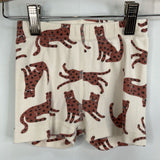 Size 2 (85): Hanna Andersson White/Multi Cheeta 2pc Shorty PJs