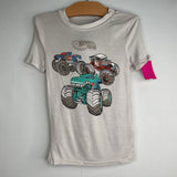 Size 6: Hot Wheels Grey/Multi Monster Truck 2pc Shorty PJs