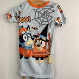 Size 6: Bluey Blue/Orange Halloween 2pc Shorty PJs