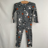Size 4: Disney Grey/Multicolor Nightmare Before Christmas 2pc PJs