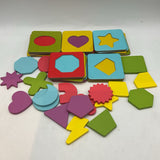 Wooden Shapes Matching Game