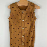 Size 12-18m: Kate Quinn Brown Leaf Sleeveless Romper