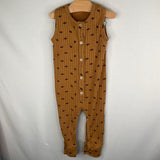 Size 12-18m: Kate Quinn Brown Leaf Sleeveless Romper