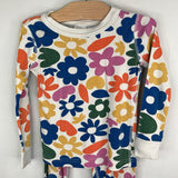 Size 4 (100): Hanna Andersson White/Multi Floral 2pc PJs
