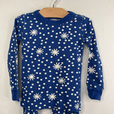 Size 4 (100): Hanna Andersson Blue/White Polka Dot Snowflake 2pc PJs