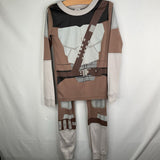 Size 8 (130): Hanna Andersson Brown/Multi Mandalorian 2pc PJs REDUCED